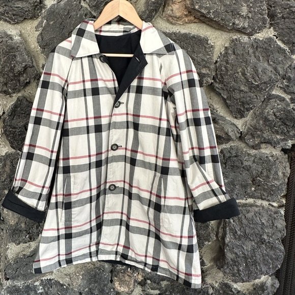 Pendleton Womens Jacket Reversible Blac & Plaid Check‎ Size Small - Picture 6 of 8